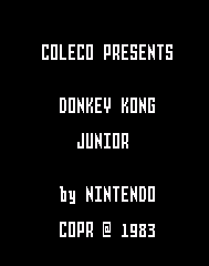 Donkey Kong Junior Title Screen